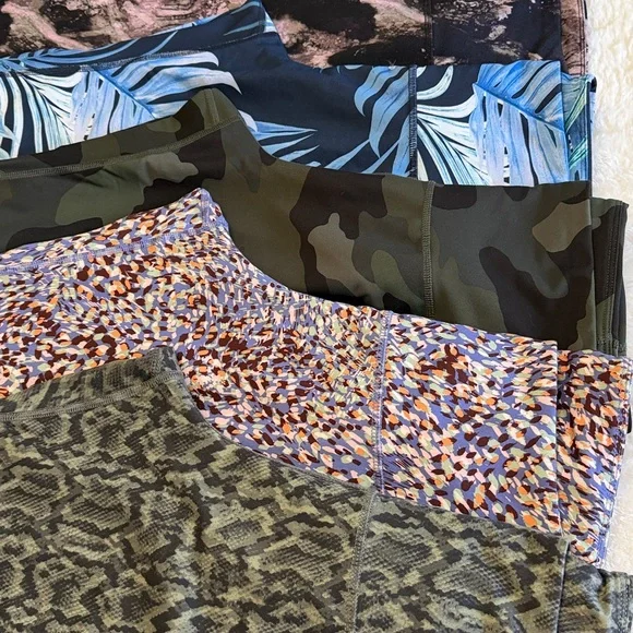 Bundle of 5 Pair Old Navy Active Elevate and Powerpress High-Rise Leggings - Picture 4 of 7